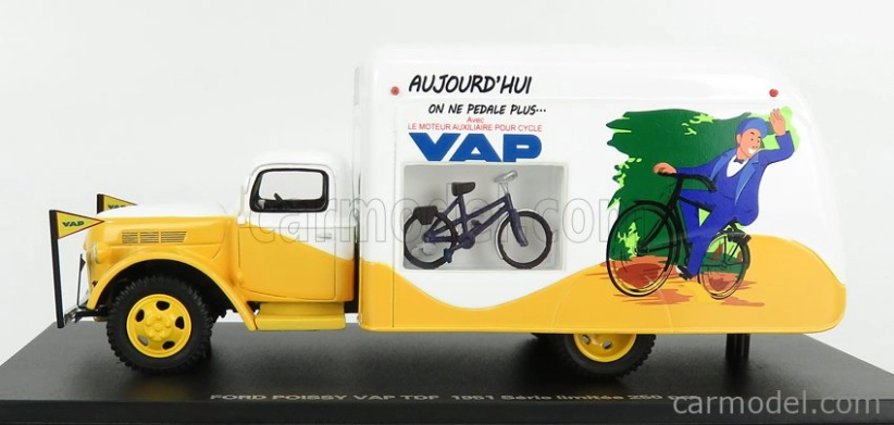 Perfex Ford usa Truck Van Poissy Vap Tdf 1951 1:43 Žlutá Bílá