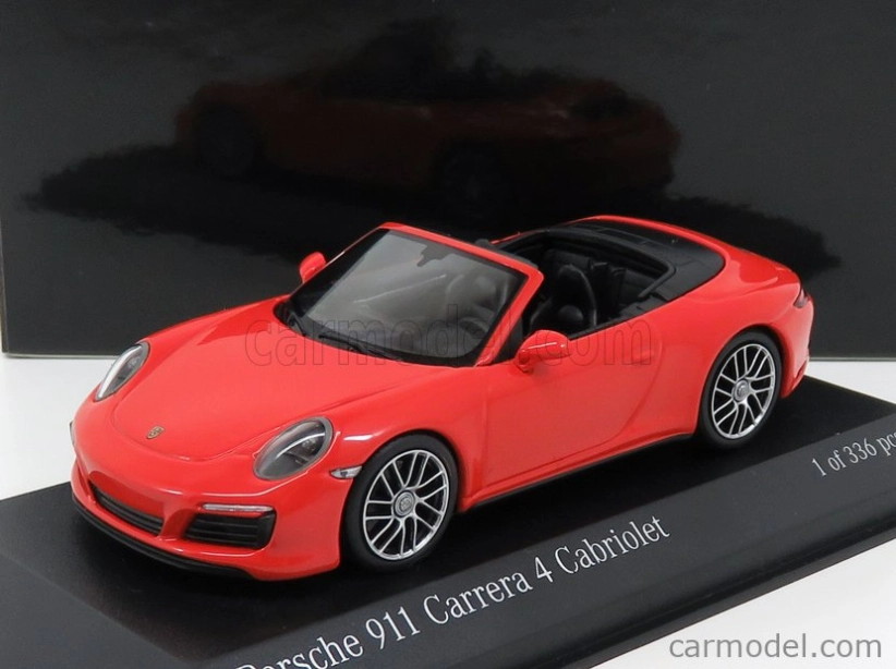 Minichamps Porsche 911 991-2 Carrera 4s Cabriolet 2017 1:43 Orange