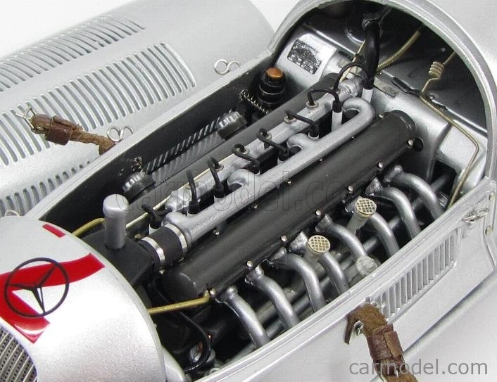 Cmc Mercedes benz F1 W125 N 2 Gp Donington 1937 H.lang 1:18 Strieborný