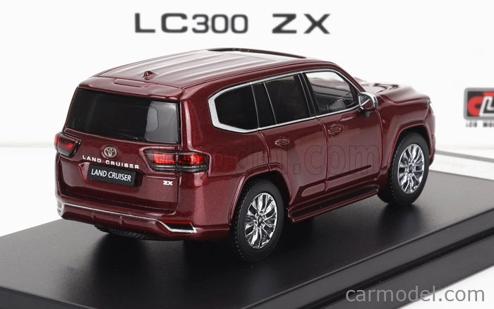 Lcd-model Toyota Land Cruiser Lc300-zx 2022 1:64 Red