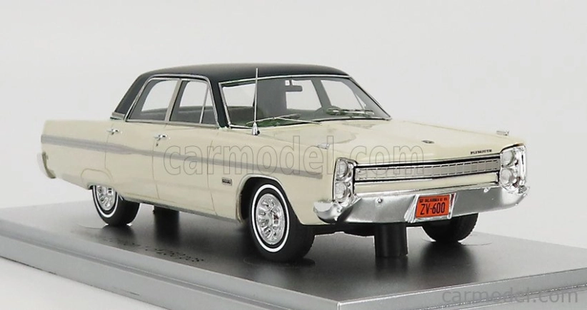 Kess-model Plymouth Fury 4-dverový sedan 1968 1:43 Ivory Green