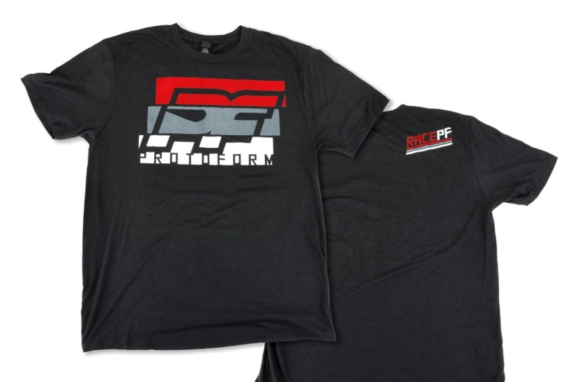 Pro-Line čierne tričko TRI-BLEND - veľkosť "XXXL"