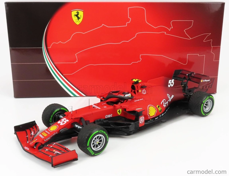 Bbr-models Ferrari F1 Sf21 Team Scuderia Ferrari Mission Winnow N 55 1:18, červená