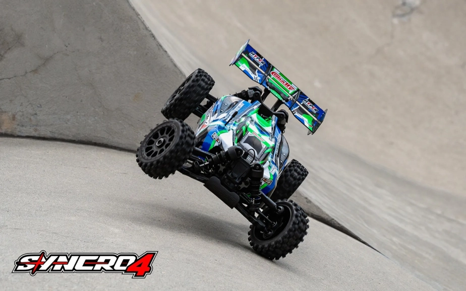 SYNCRO-4 - BUGGY 4WD 3-4S Brushless - RTR - 2026 zelená
