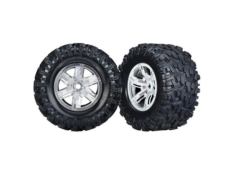 Traxxas koleso 4.3/5.7", disk saténový, pneu Maxx AT (pár)