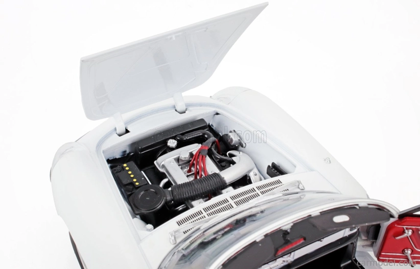 Turistické modely áut Alfa romeo Duetto Spider 1600 Coda Tonda 1966 1:18 Biela čierna