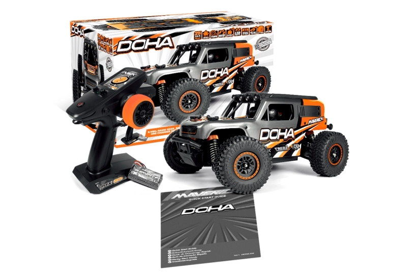RC auto Maverick Doha 1/20 4WD Electric Truck, oranžová