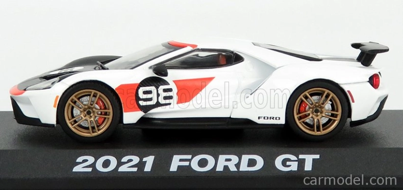 Greenlight Ford usa Gt N 98 2021 - Tribute 24h Daytona K.miles L.ruby 1966 1:43 White Carbon Red
