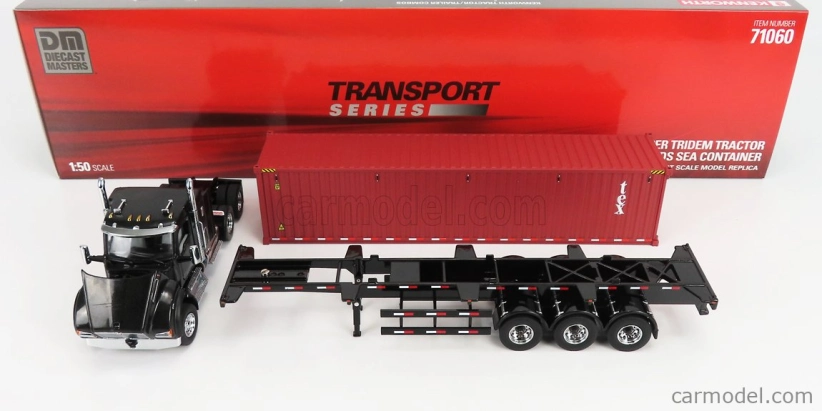 Dm-models Kenworth T880 Sbfa Truck Container 40 1990 1:50 Černá Hnědá