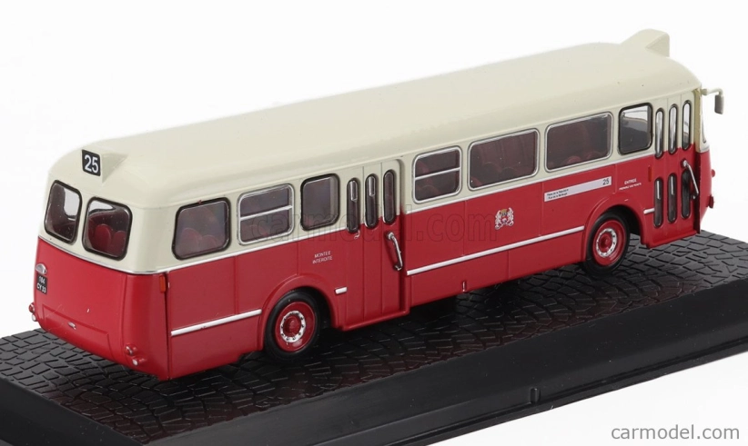 Edicola Renault S45 R4210 Autobus 1953 - Damage Display Box 1:72 Červený Krém