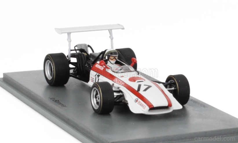 Spark-model Honda F1 Ra301 N 5 Mexico Gp 1968 Jo Bonnier 1:43 Biela červená čierna