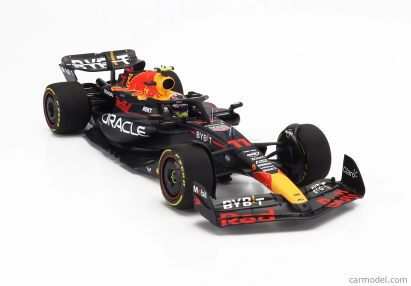 Minichamps Red bull F1  Rb19 Team Oracle Red Bull Racing N 11 4th Abu Dhabi Gp 2023 Sergio Perez 1:18 Matt Blue