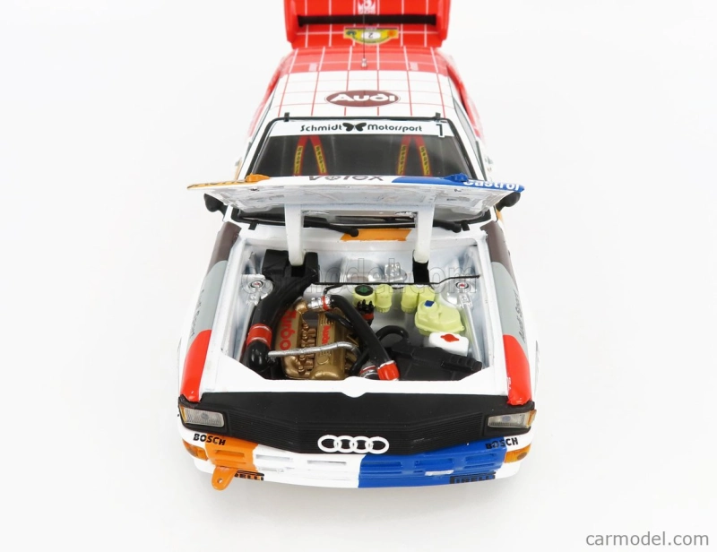 Sun-star Audi Quattro A1 N 2 Winner Rally International Avd/sth Hunsruck 1984 H.demuth - W.lux 1:18 Červená Bílá