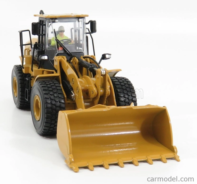 Dm-models Caterpillar Cat950gc Ruspa Gommata - Scraper Tractor Wheel Loader 1:50 Žlutá Černá