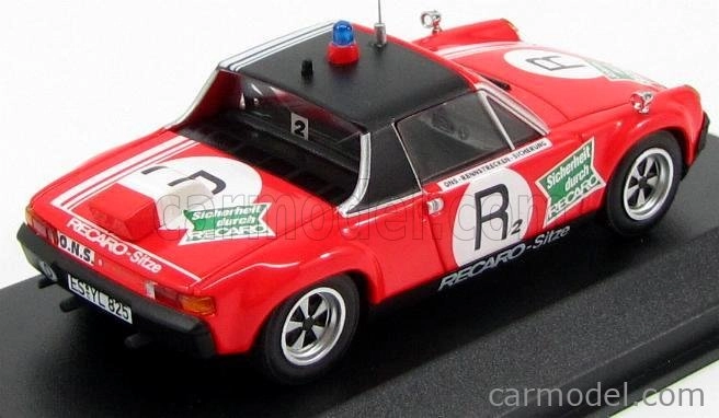 Minichamps Porsche 914/6 Ons R2 1974 - Servizio Di Sicurezza In Pista 1:43 červená čierna