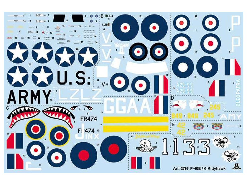 Italeri Curtiss P-40E/K Kittyhawk (1:48)