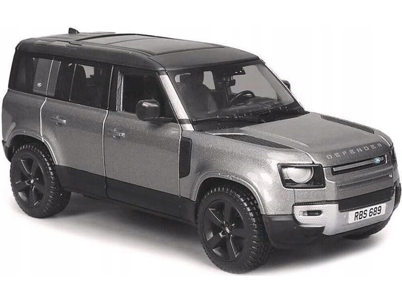 Bburago Land Rover Defender 110 1:24 strieborná