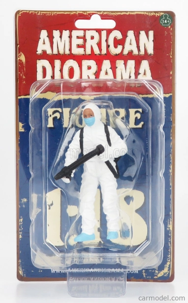 American diorama Figures Man - Hazmat Crew Figure I 1:18 Bílá