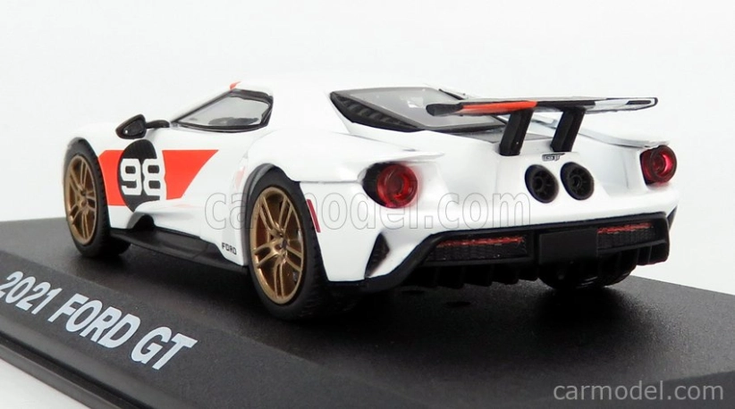Greenlight Ford usa Gt N 98 2021 - Tribute 24h Daytona K.miles L.ruby 1966 1:43 White Carbon Red