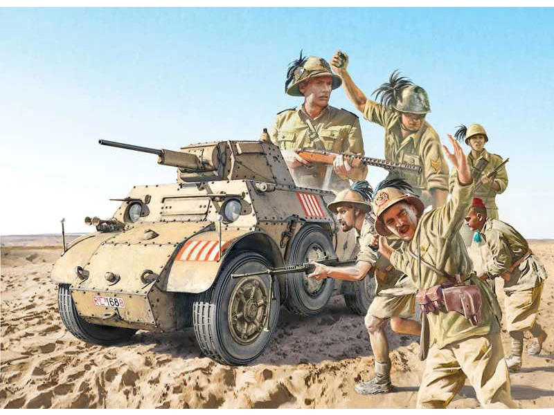 Italeri AB 41 s talianskou pechotou Bersaglieri (1:35)