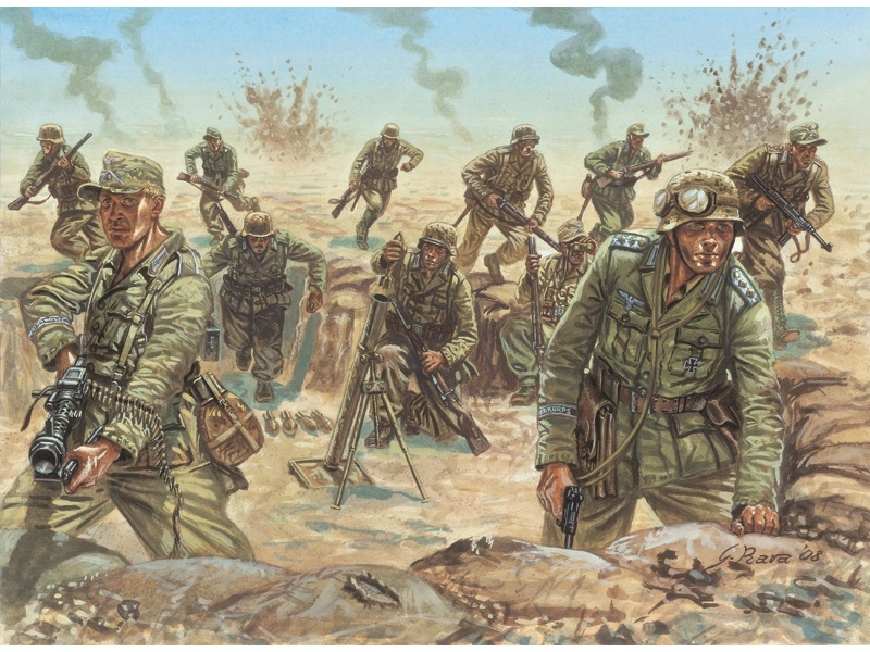 Italeri figúrky – WWII D.A.K. INFANTRY (1:72)