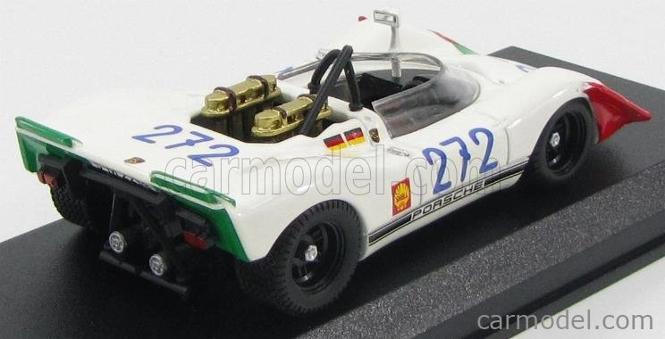 Best-model Porsche 908/2 N 272 Targa Florio 1969 Kauhsen - Van Wendt 1:43 Bílá Červená Zelená
