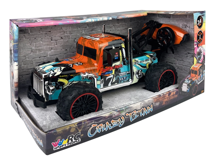 RC auto odťahové vozidlo Crazy Titan