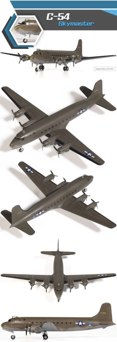 Model Kit letadlo 12652 - USAF C-54 SKYMASTER (1:144)