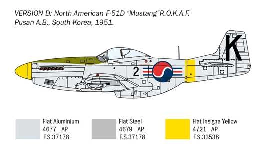 Model Kit letadlo 1452 - F-51D "Korean War" (1:72)