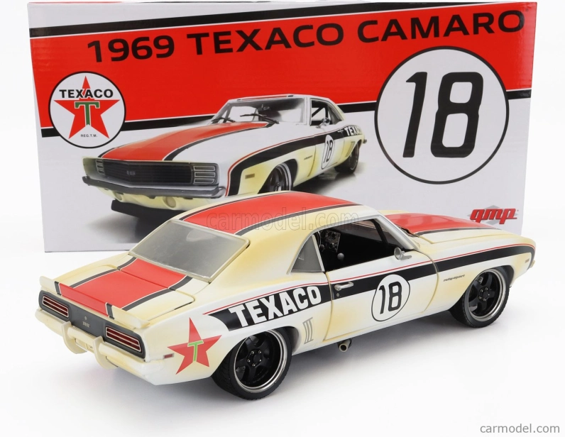 Gmp Chevrolet Camaro Rs Coupe N 18 Texaco Racing 1969 1:18 Biela červená čierna