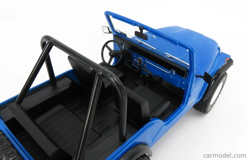 Greenlight Jeep Cj-5 Open 1972 - Mork & Mindy 1:18 Blue