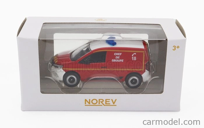 Norev Renault Kangoo Van Sapeurs Pompiers Chef De Group 2023 1:64 červená biela