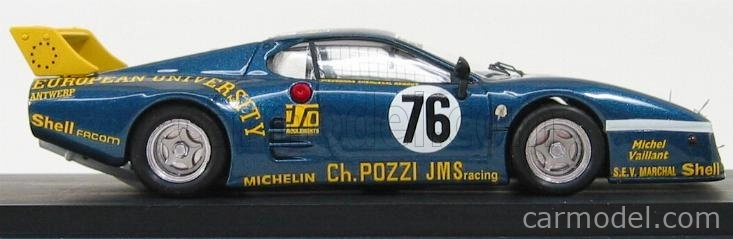 Najlepší model Ferrari 512bb Lm Team Charles Pozzi Jms Racing N 76 24h Le Mans 1980 P.dieudonne - J.xhenceval - H.regout 1:43 Blue Met Yellow
