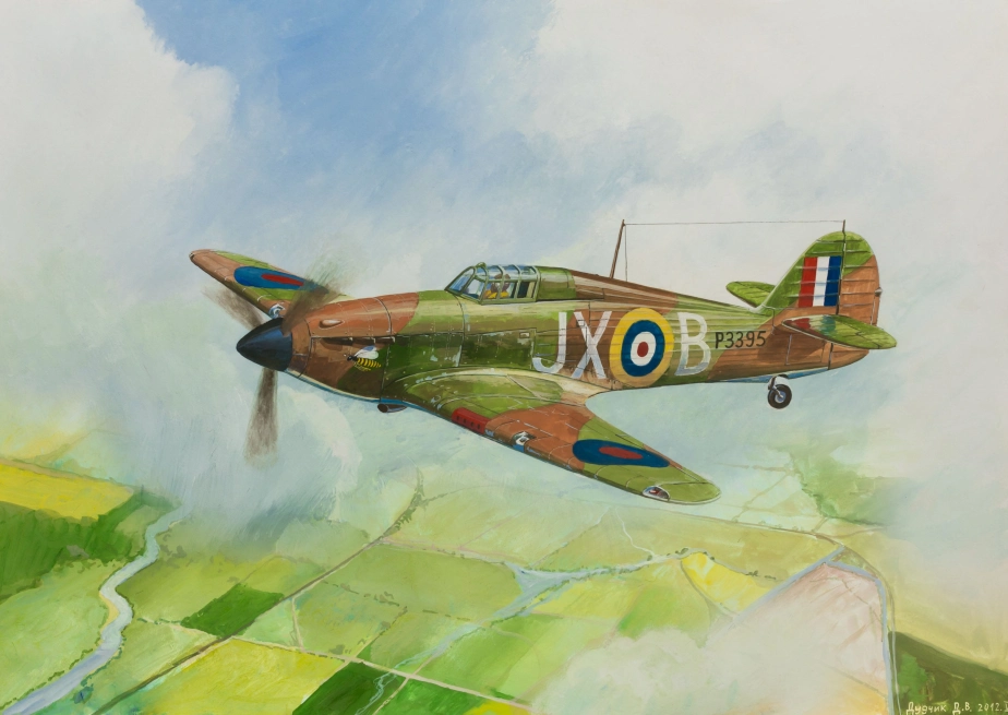 Zvezda Snap Kit - Hawker Hurricane Mk-1 (1:144)