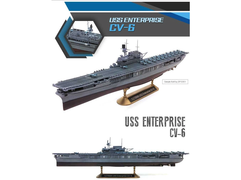 Academy USS Enterprise CV-6 „bitka pri Midway“ (1:700)
