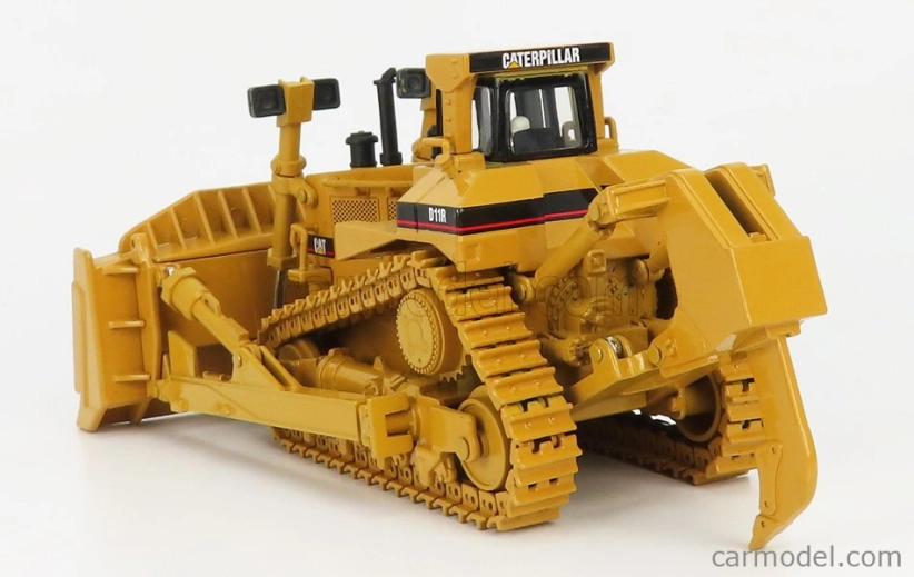 Dm-models Caterpillar Catd11r Dozer Ruspa Cingolata - Scraper Type Tractor 1:50 Žlutá Černá