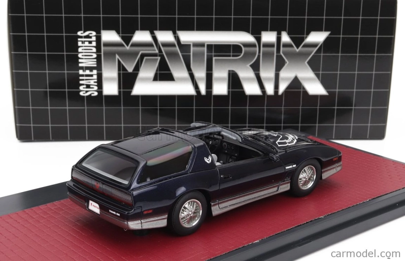 Modely v mierke Matrix Pontiac Firebird Trans Am Type K Kammback Concept Prototype 1985 1:43 Modrá strieborná