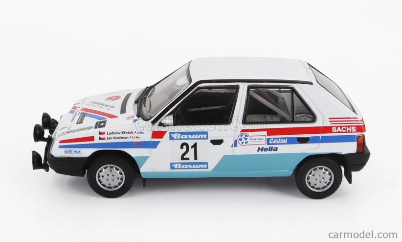 Ixo-models Škoda Favorit 136l (night Version) N 21 Rally Barum 1990 1:43, bílá