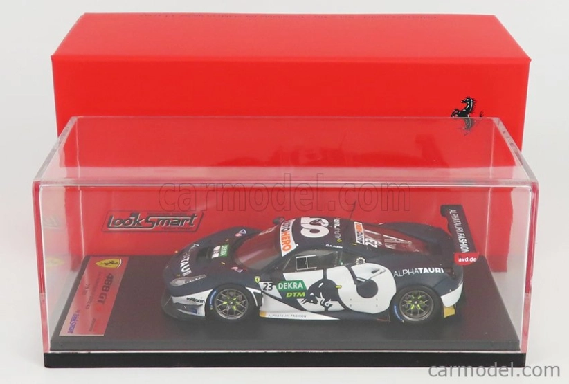 Looksmart Ferrari 488 Gt3 Evo 3.9l Turbo V8 Team Alphatauri N 23 Dtm Season 2021 A.albon 1:43 Black White