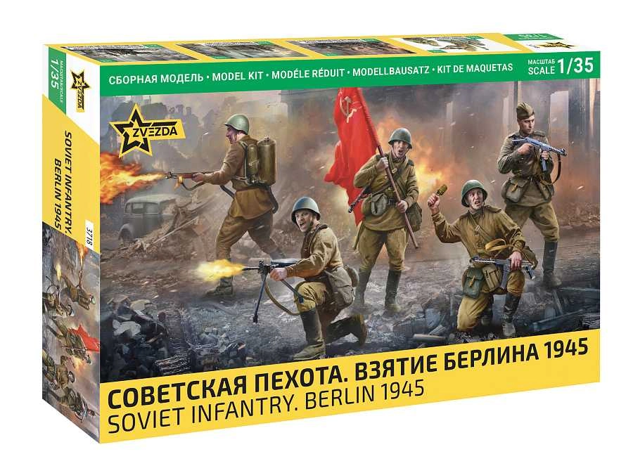 Zvezda Figures Soldier Military Soviet Infantry 1945 1:35 /