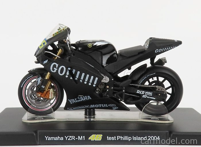 Edicola Yamaha Yzr-m1 Team Gouloises N 46 Majster sveta Test Phillip Island Motogp 2004 Valentino Rossi 1:18 Čierna