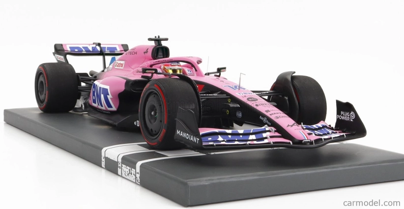 Minichamps Renault F1 A522 Team Alpine Bwt N 14 Bahrain Gp 2022 Fernando Alonso 1:18 Pink