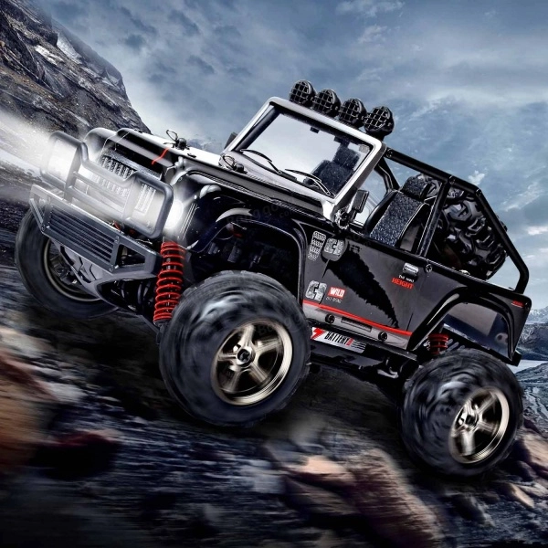 RC auto JEEP Subotech Brave, čierna