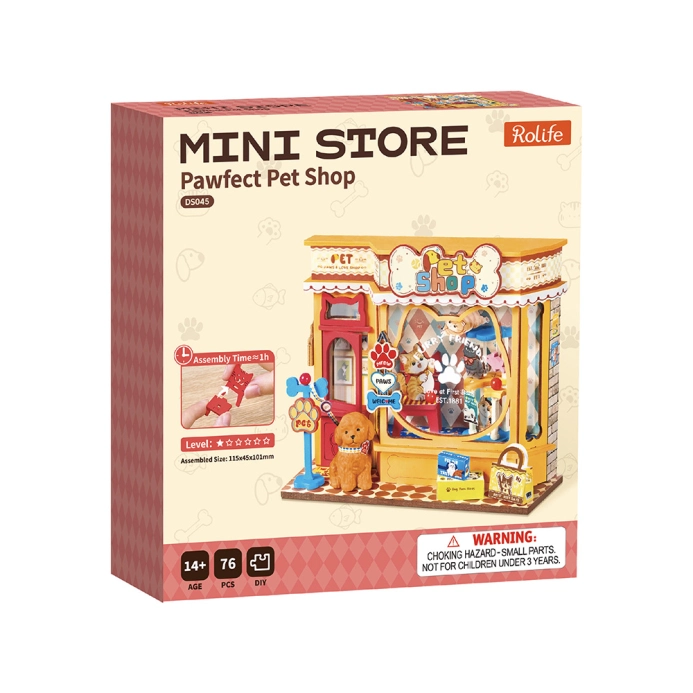 RoboTime 3D dřevěná skládačka Miniatura domečku mini Zverimex