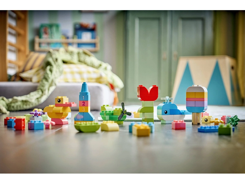 LEGO DUPLO - Barevný kreativní box s kostkami