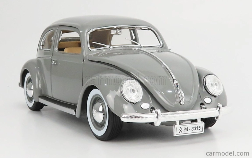 Bburago Volkswagen Käfer-Beetle 1955 1:18 strieborný