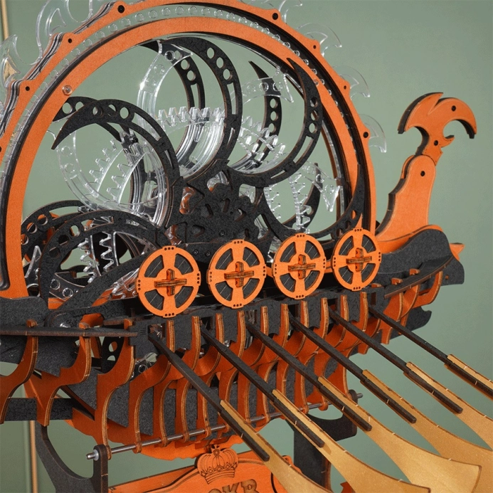 RoboTime 3D dřevěná skládačka Vikinská dračí loď