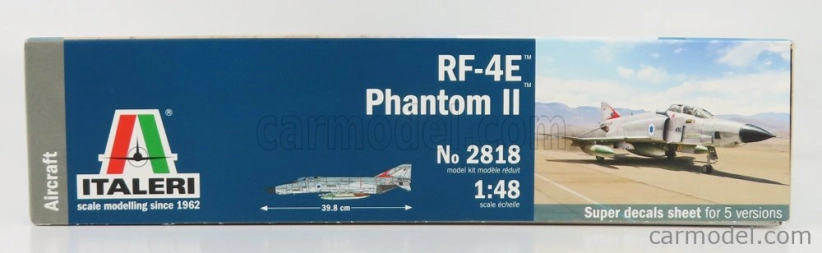 Italeri Mcdonnel douglas Rf-4e Phantom Ii Caccia Bombardiere Military Airplane 1960 1:48 /