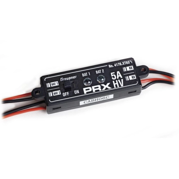 GRAUPNER - prijímačový zdroj prúdu PRX-5A-HV stabil. s XT60 konektorom
