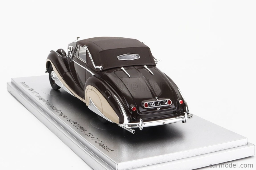 Kess-model Bentley Mkvi Franay Snb26bh Drophead Coupe Cabriolet Closed 1947 1:43 Brown Cream